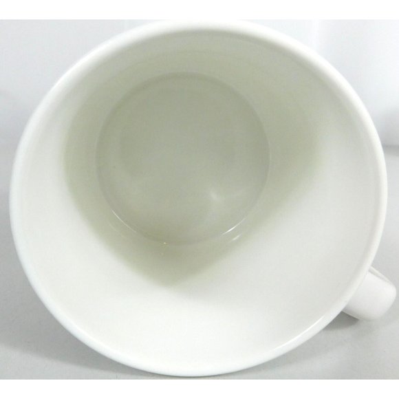 Caribou Coffee Geometric Heart White Coffee Mug All HEART 2016 Ceramic 12 oz - Picture 9 of 10